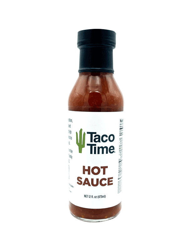 Taco Time Hot Sauce Bottle 12 oz Taco